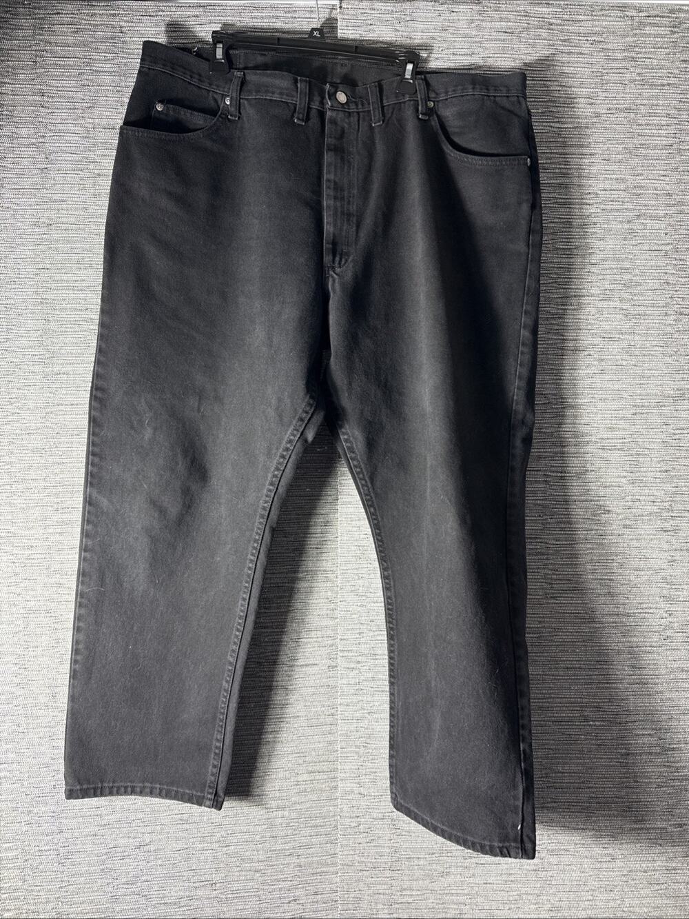 Wrangler Jeans Five Star Premium Denim Relaxed Fit Jeans, Black, 44x30